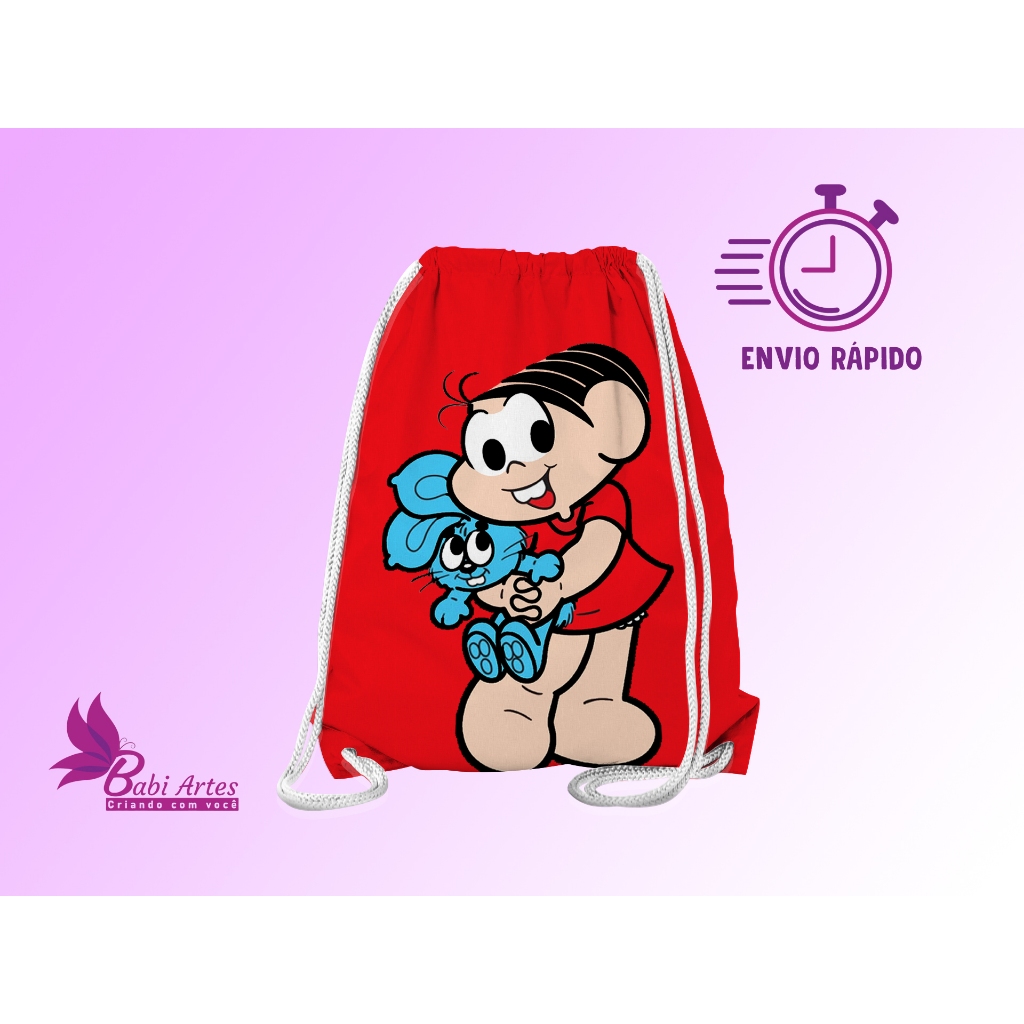 Mochilinhas Saco 19x28cm Turma da Mônica (Envio+Rápido)  Festa Aniversário Lembrancinha Saquinho Infantil em Oferta na Shopee