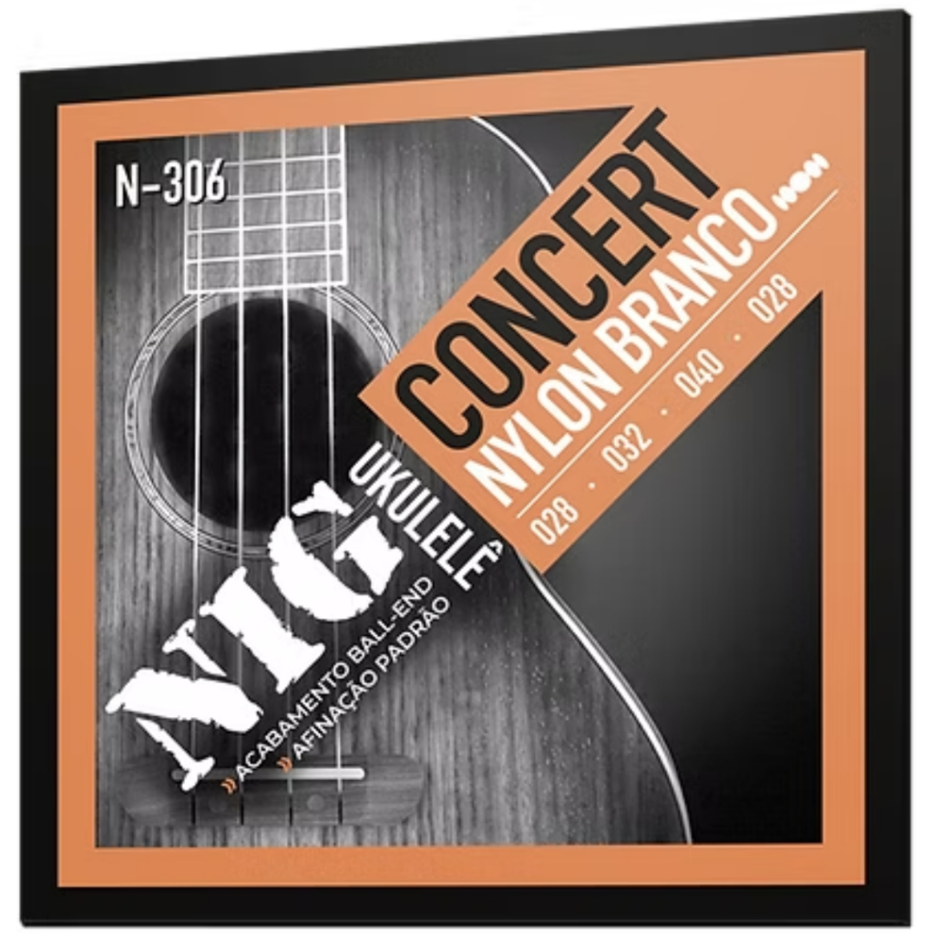 Encordoamento Ukulele NIG Concert Nylon Branco em Oferta na Shopee