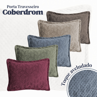 Porta Travesseiro Fronha Aveludado Ultrassonic Várias Cores Coberdrom Habitat em Oferta na Shopee