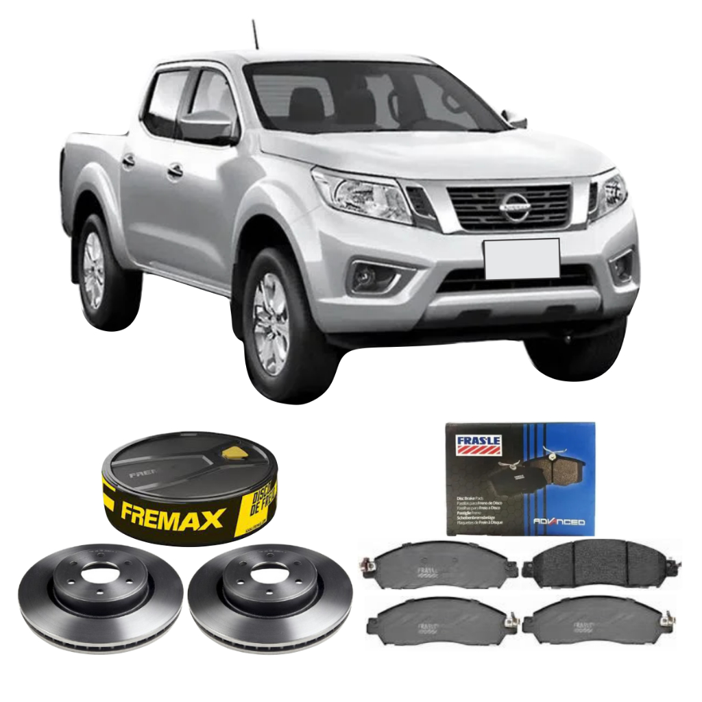Kit De Disco De Freio Fremax + Pastilha Frasle Dianteira Frontier 2.5 2017 A 2022