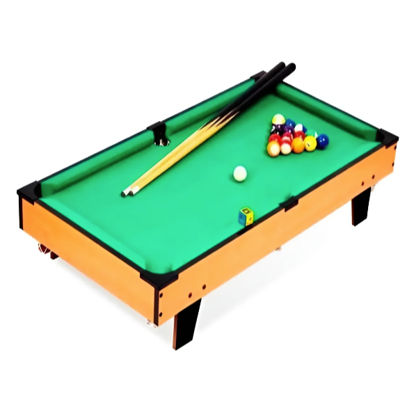 Mini Mesa de Sinuca Infantil com Campo Aveludado para Deslize Suave