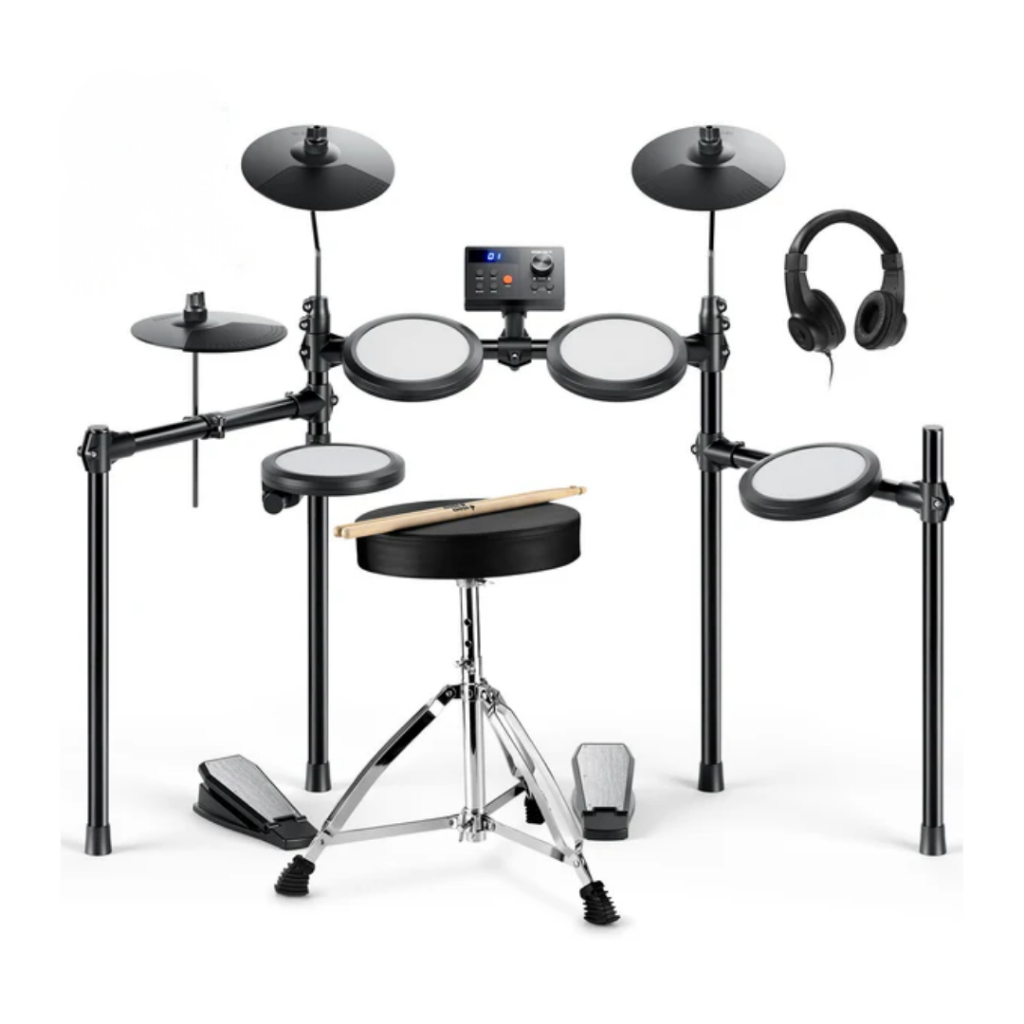 Bateria Eletrônica Donner DED70 Mesh Completa 7 Peças com Banco, Fone, Mesh, 150 Sons Iniciantes em Oferta na Shopee