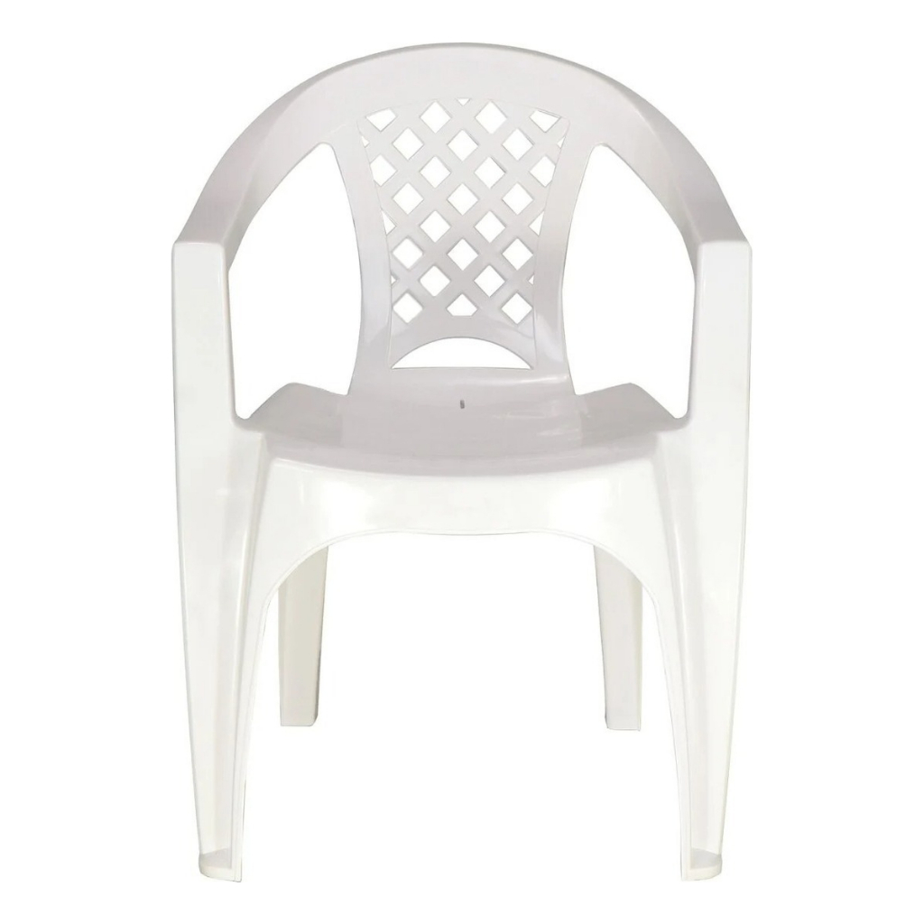 Cadeira Poltrona Reforçada Iguape Tramontina Branca Até 154kg