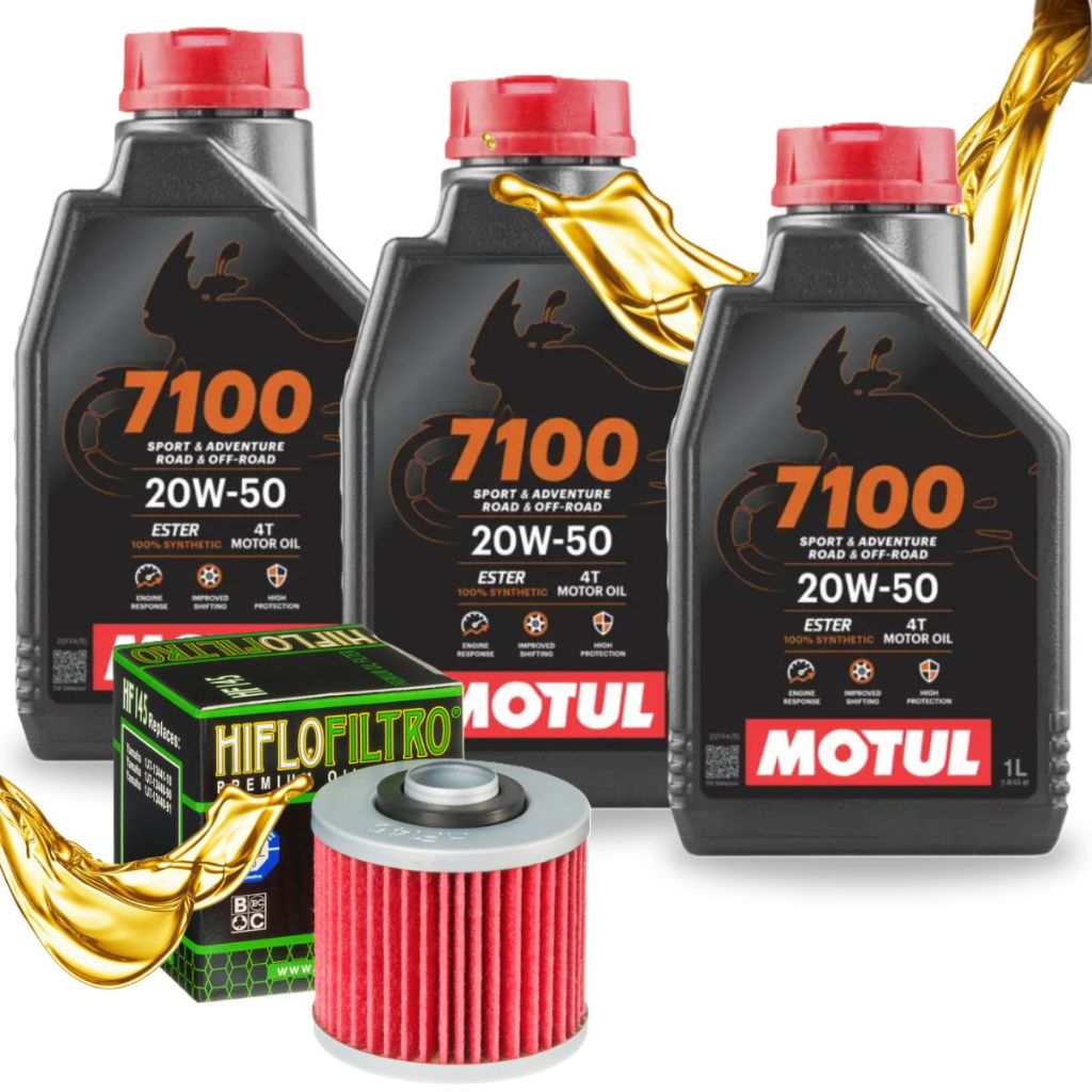 Troca de Óleo Xt 600 / Xt 660 / Xtz 660 Teneré / Motul 7100 20w50 + FIltro Hiflo Hf145