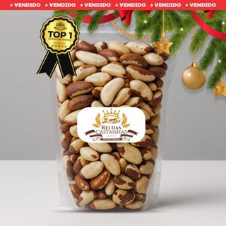 Castanha do Pará Inteira 500G, SAFRA 2025 Premium (COM ATM) - Indústria Rei das Castanhas. em Oferta na Shopee
