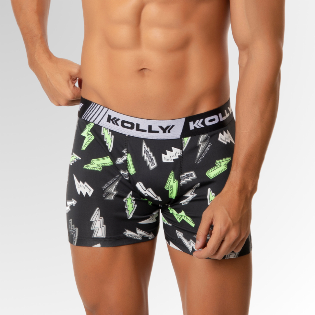 Cueca Boxer  Estampada Masculina Adulto Microfibra Estampada Com Cós Elástico Confortável