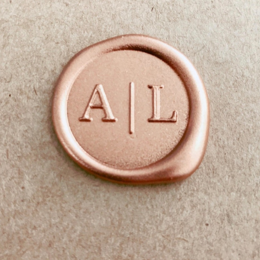 LACRE - A|L para convites de casamento, Selo de cera para convites, lacre com iniciais para convite de casamento e menus em Oferta na Shopee