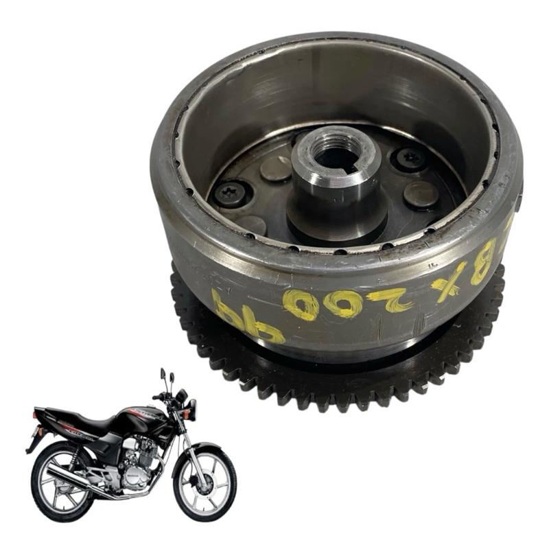 Volante Magneto Placa De Partida Honda Cbx 200 Strada 1999 (Usado
