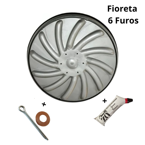 Agitador Batedor  Maquina Tanquinho Lavadora Fioreta 6 Parafusos Longo Eixo e Polia + BRINDE