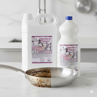 Limpador de Alumínios 2 em 1 Limpa Panelas e da Brilho 1 Litro em Oferta na Shopee