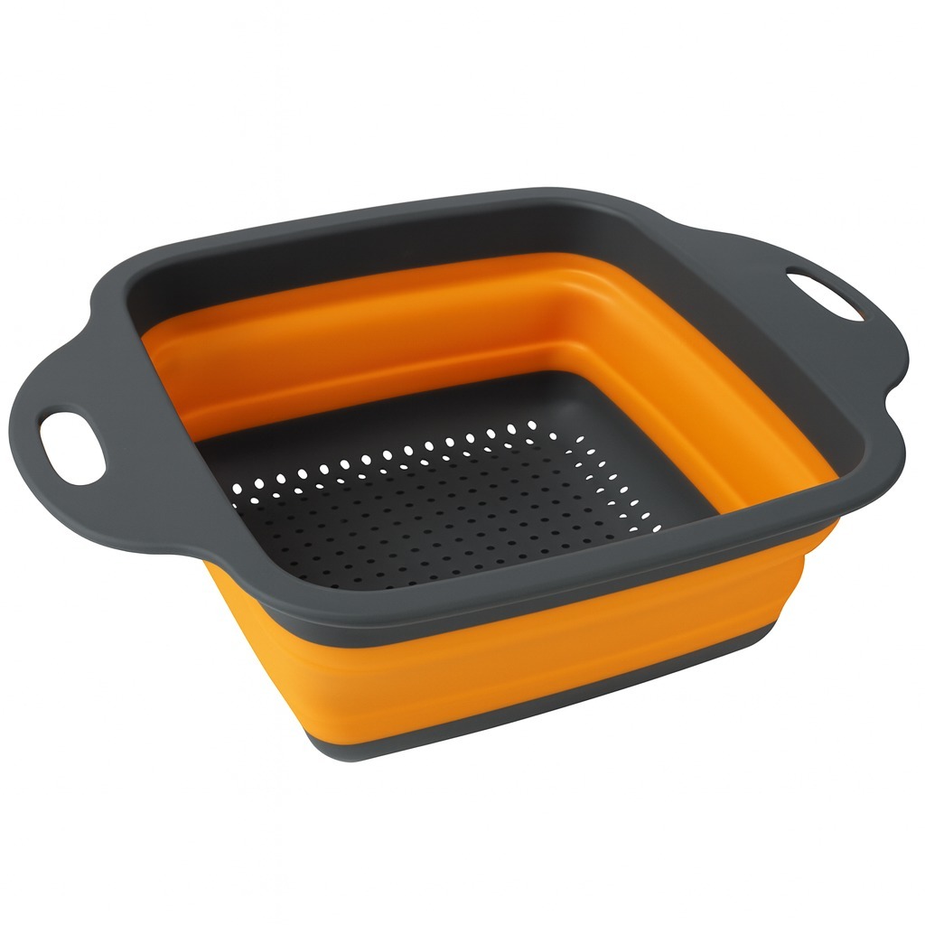 Escorredor Dobrável Retratil de Silicone Macarrão Massa Legumes Saladas e Frutas de Cozinha e Restaurante-Pronta entrega