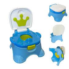 Troninho Pinico Infantil de Plastico Tipo Cadeira Resistente e Facil Usar e Limpar Azul