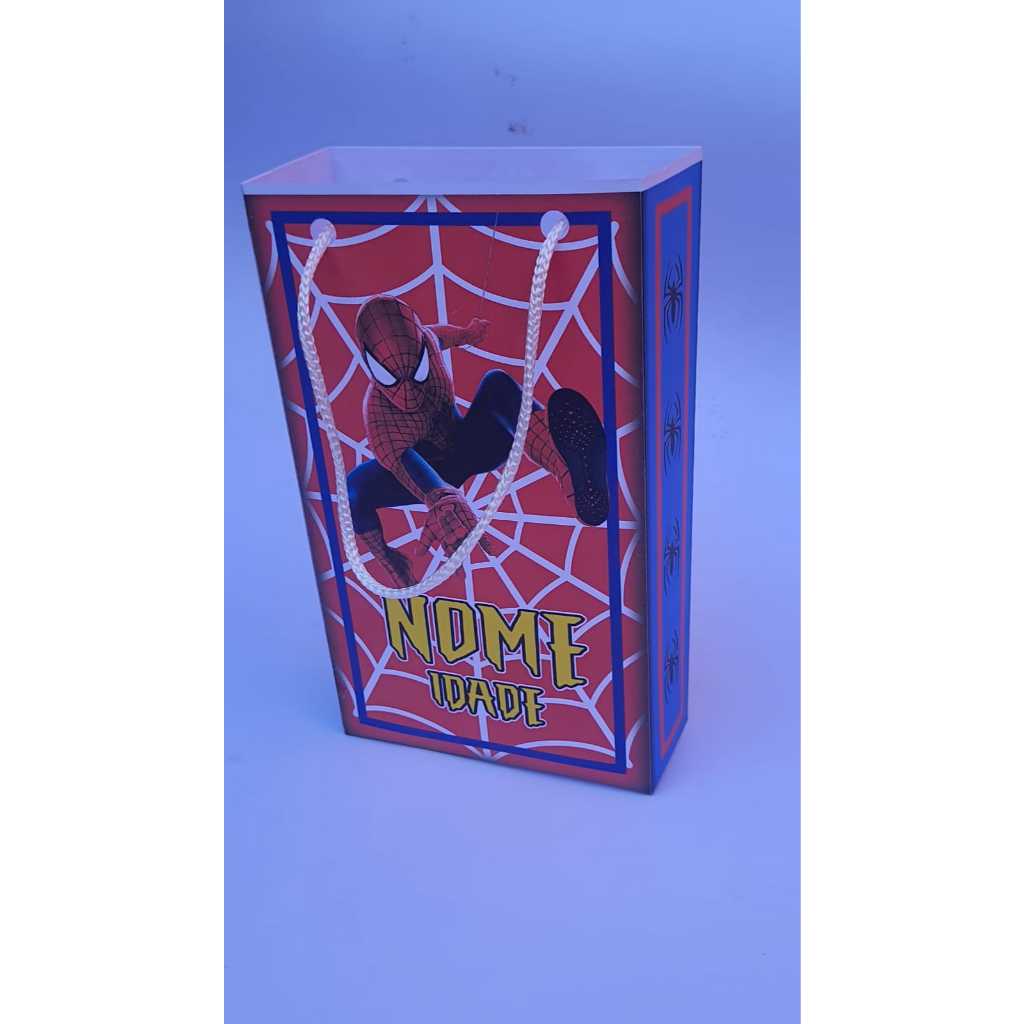 Kit Sacolinha Personalizada Homem Aranha
