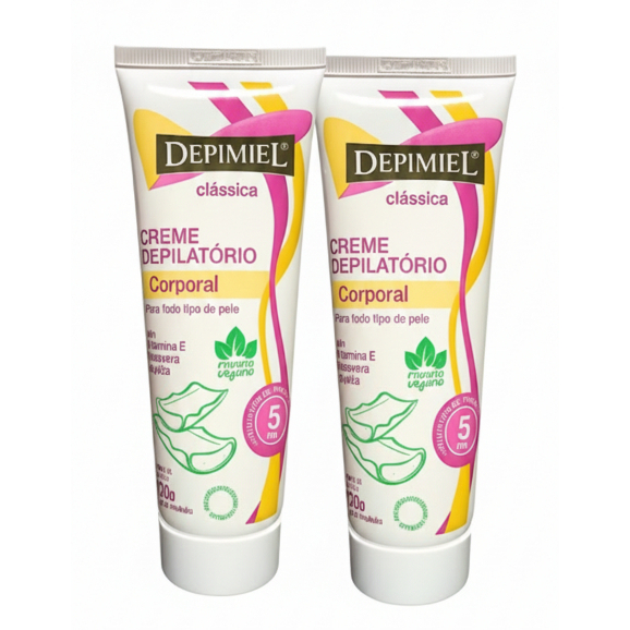 Creme Depilatório Corporal Classico Depimiel 120g Kit com 2 unidades