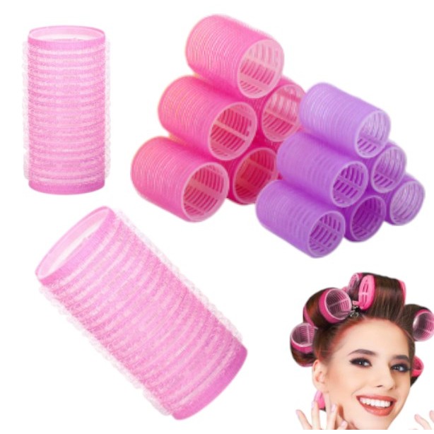 Bobs Kit 3 Ou 6 Para Penteados Com Velcro Forma Reta De Plástico Cor Aleatória