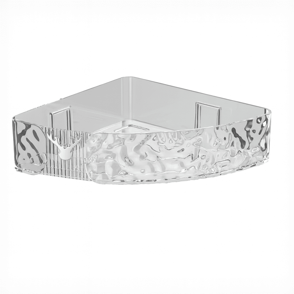 Prateleira de Canto Triangular Acrílica 30cm Organizador