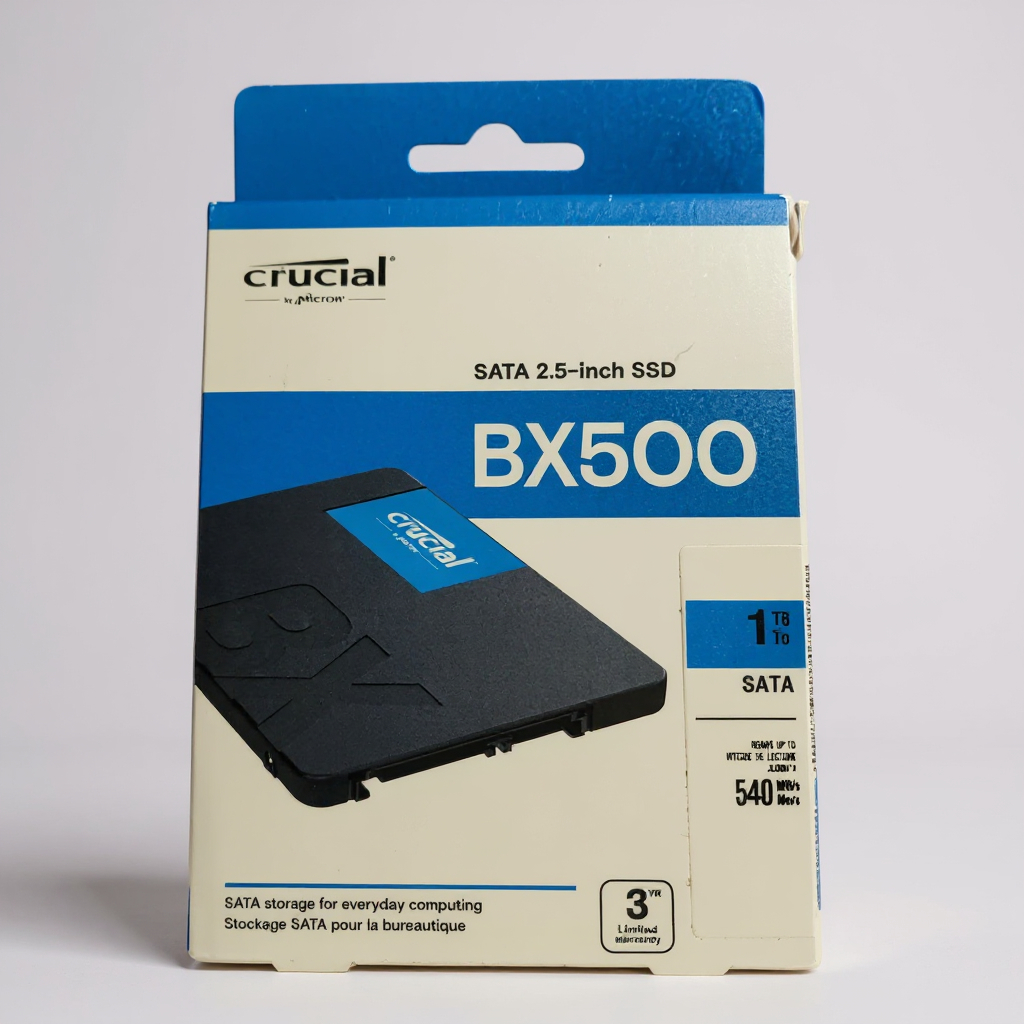 SSD Crucial BX500 1TB SATA 3 2.5" – CT1000BX500SSD1  Desempenho Rápido e Confiável para o Seu Computador