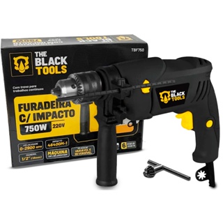 Furadeira De Impacto Elétrica Profissional Portátil 1/2 Pol 13mm 750w Tbf750 The Black Tools em Oferta na Shopee