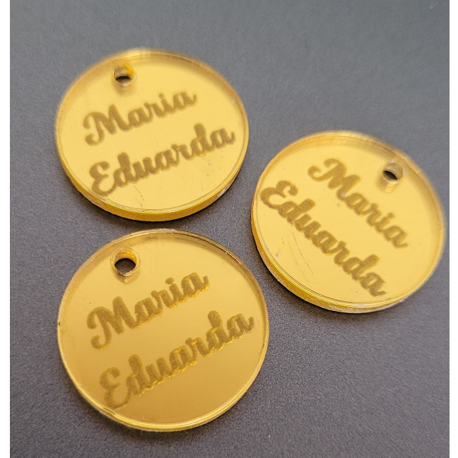 TAG COM NOME DIFERENTES PERSONALIZADA EM ACRÍLICO ESPELHADO / ETIQUETA DECORATIVA / APLIQUE TAGS em Oferta na Shopee