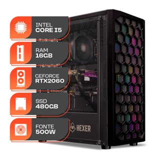 PC Gamer Spectrum, Intel i5-12400F, GeForce RTX 2060 6GB, 16GB DDR4, SSD 480GB, Fonte 500W 80 Plus em Oferta na Shopee