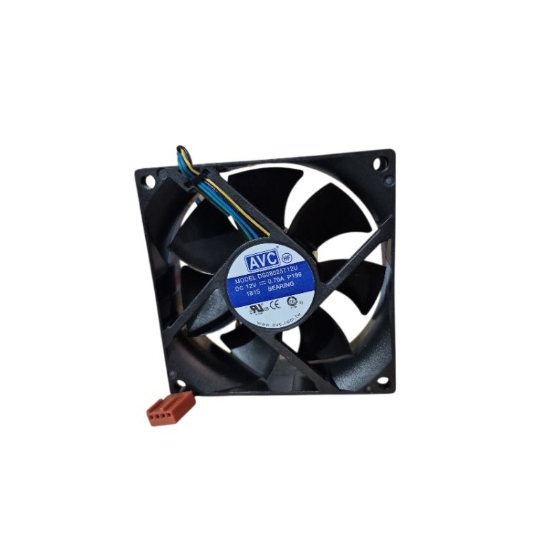 cooler ventoinha AVC 80X25mm 12V 0,70a 4 fios