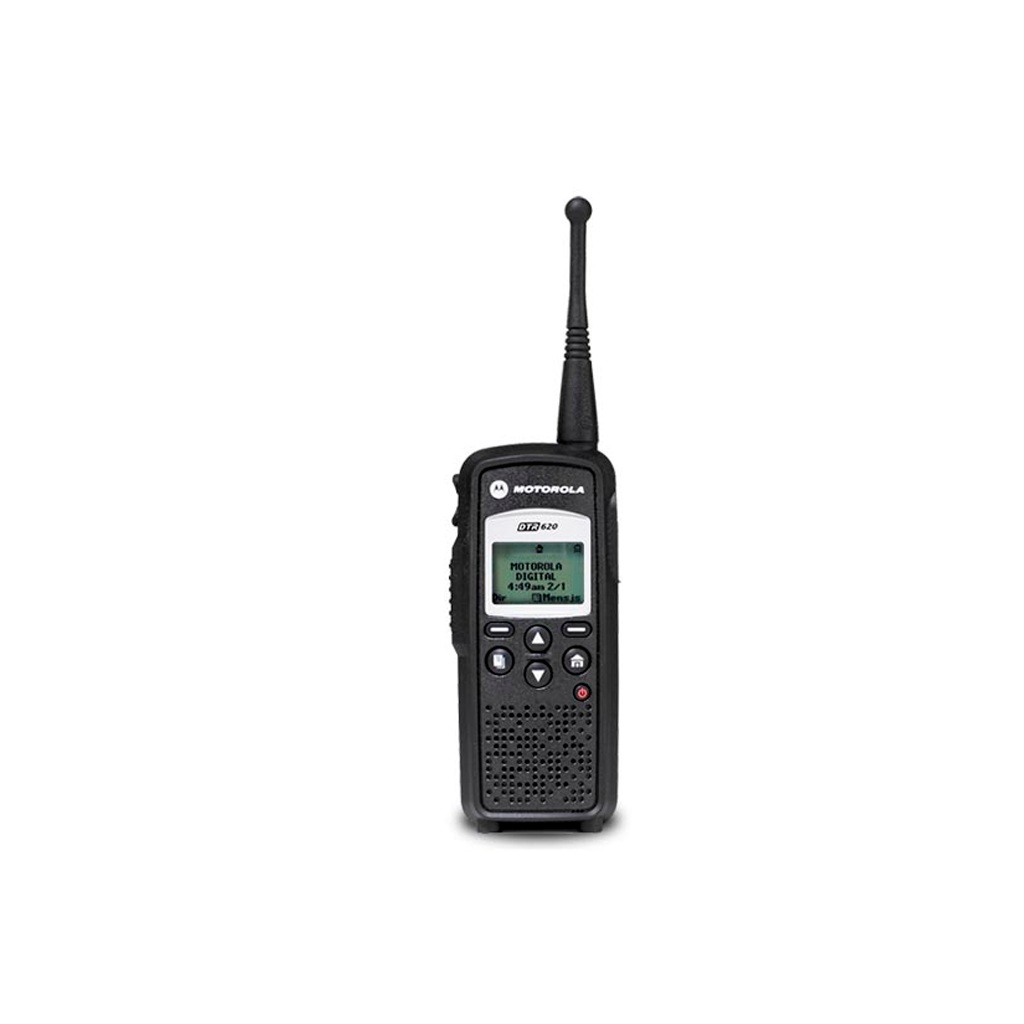 Rádio Portátil Motorola DTR 620 USADO SEM BATERIA E A TAMPA TRASEIRA E SEM BASE DE CARGA
