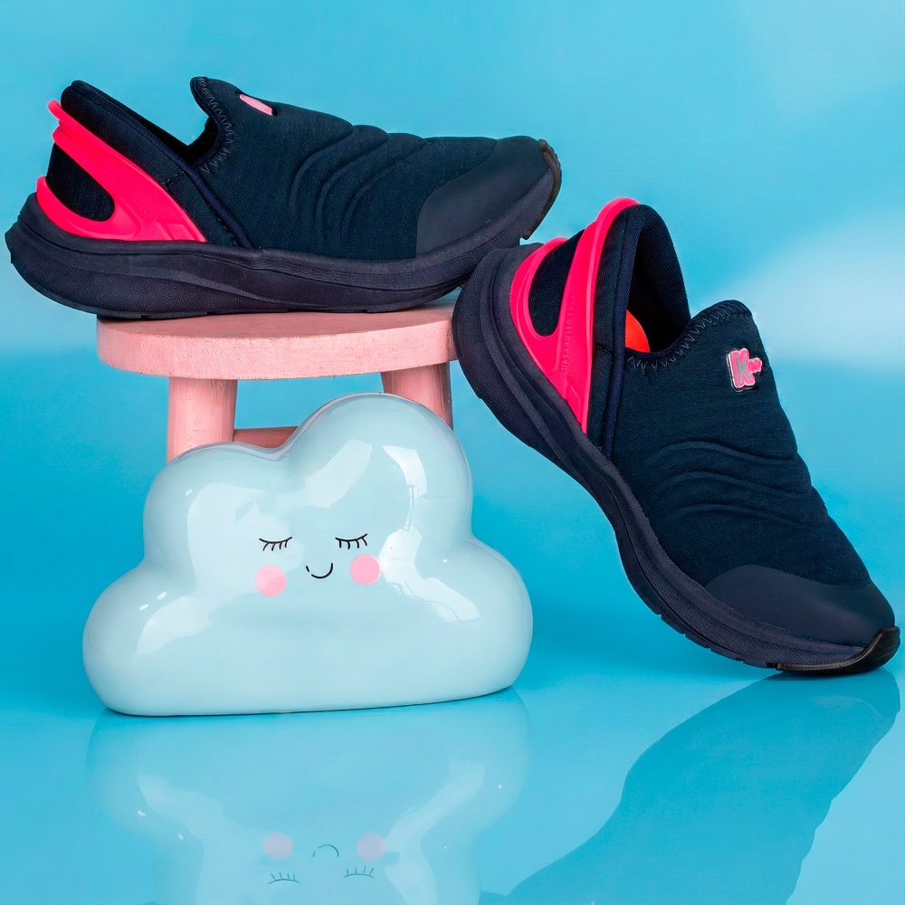 Tênis Infantil Menina K360 Energy Casual Escolar Calce Fácil Confortável Anatômico Leve em Oferta na Shopee