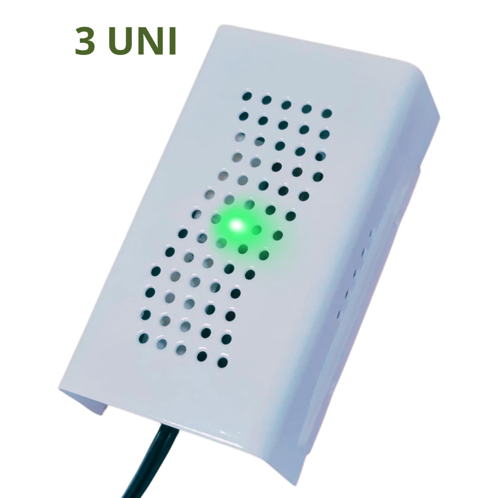 Anti Mofo Eletrônico R14 110V/220V Kit 3 unid. Branco Mofo Anti-Ácaro e Fungos Desumidificador Cap