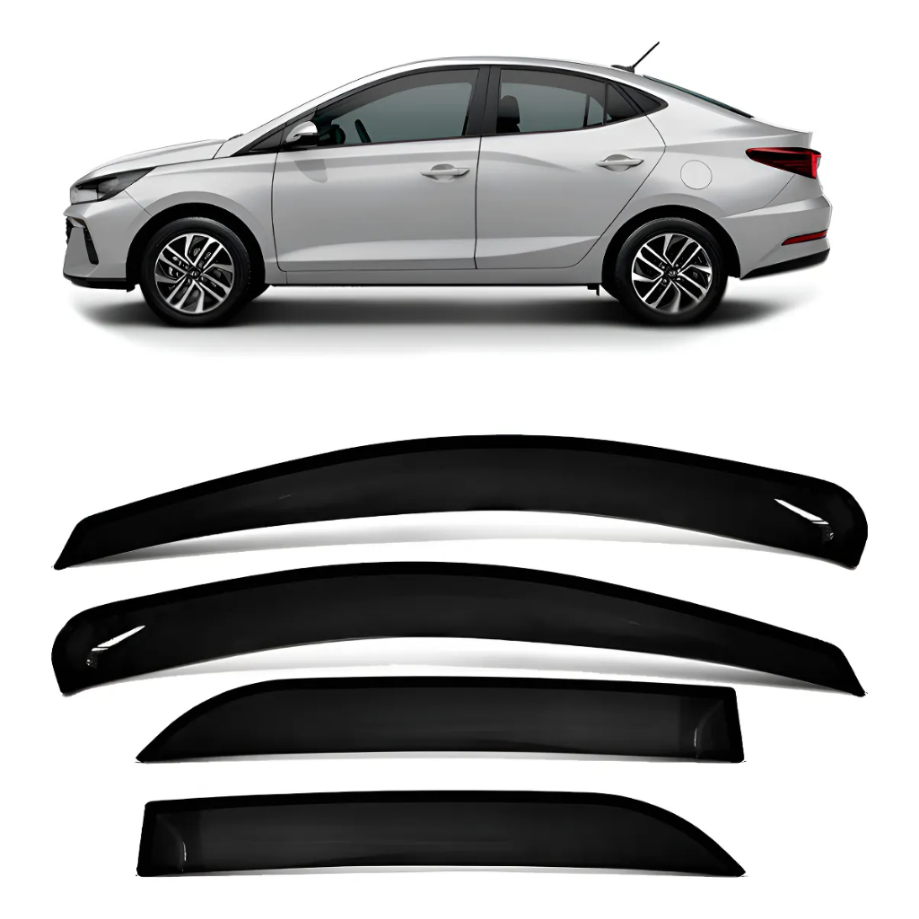 Calha De Chuva Novo Hyundai Hb20 Sedan 2020 Até 2025