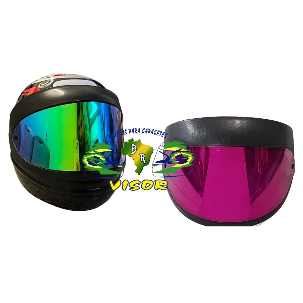 KIT com 2 Viseiras Compatível com SAN MARINO/PROTORK 788/FW3 Tam 56/58/60 (Escolha a cor do seu KIT)