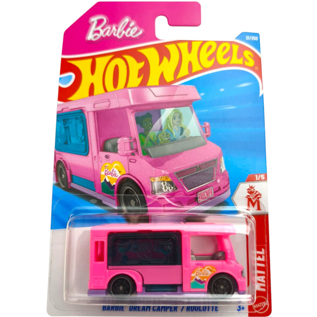 Hot Wheels Barbie Delivery Truck Rosa Tampa Lateral Funcional em Oferta na Shopee