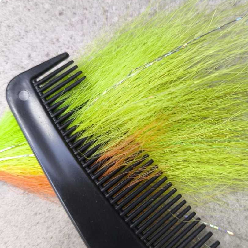 Streamer Jig de pena branco, pente de brinde,5g,7g,10g,12g,15g,17g,20g