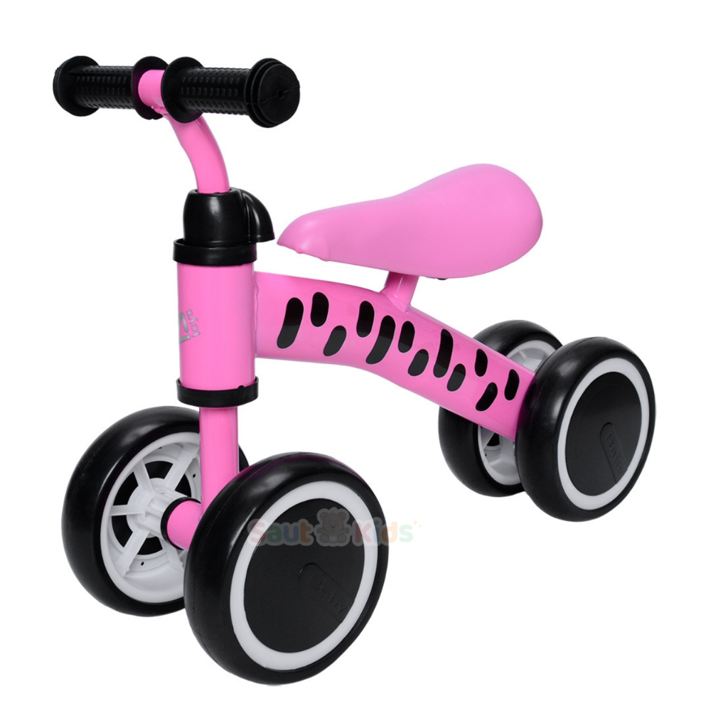 Bicicleta de Equilíbrio Infantil Rosa Menina Bike de Equilíbrio para Bebê Estilo Buba