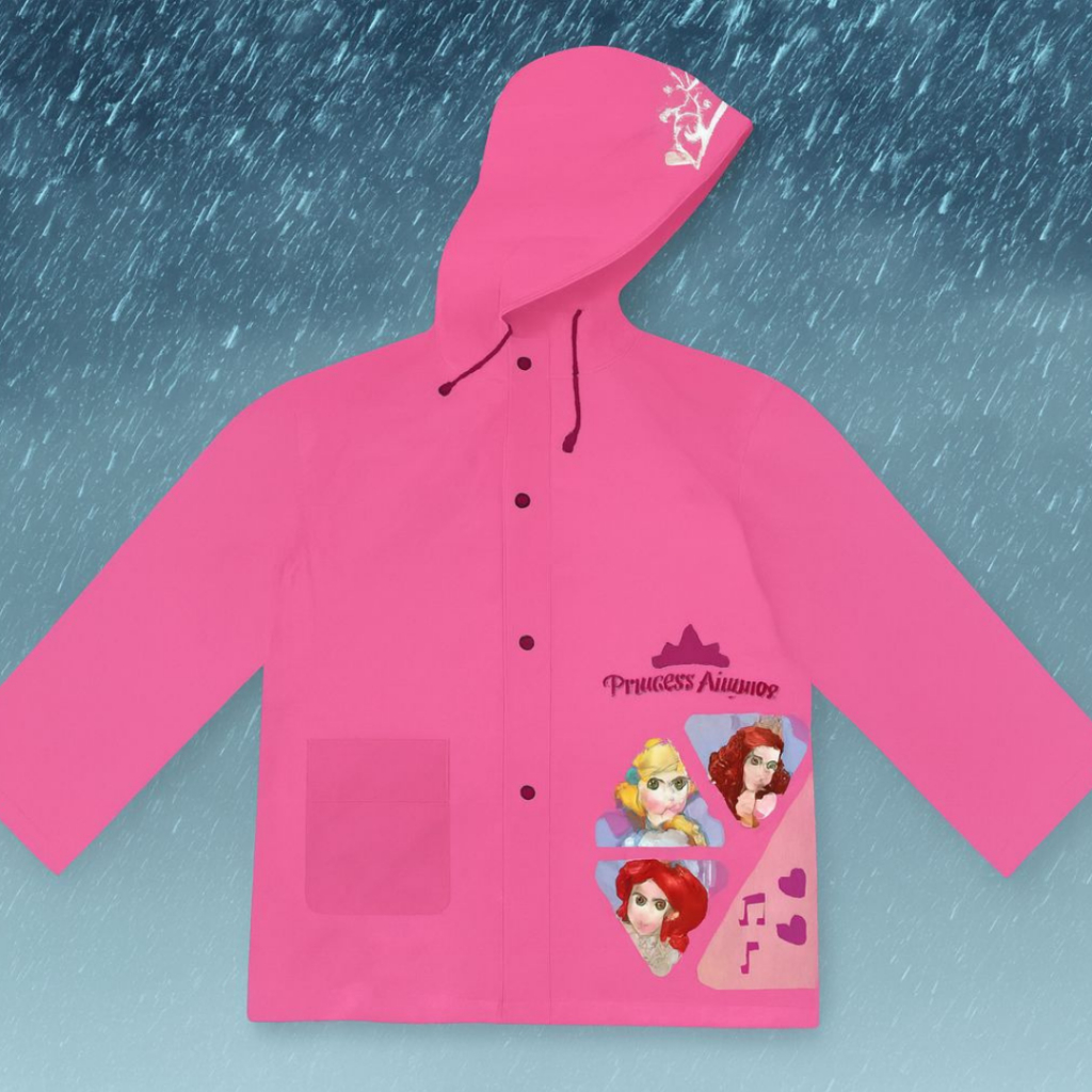 Capa De Chuva Infantil Princesas Mágicas