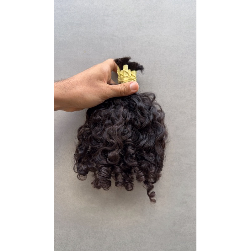 Cabelo Humano Brasileiro do Sul Cacheado Natural 30/35 Cm 99 Gramas