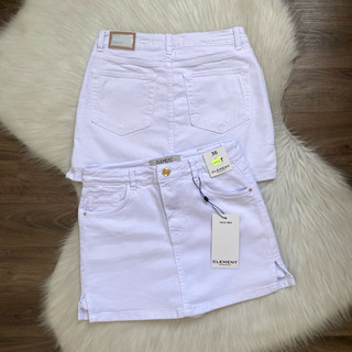Saia Shorts Feminino Sarja Color Cintura Alta Com Elastano Premium Clement