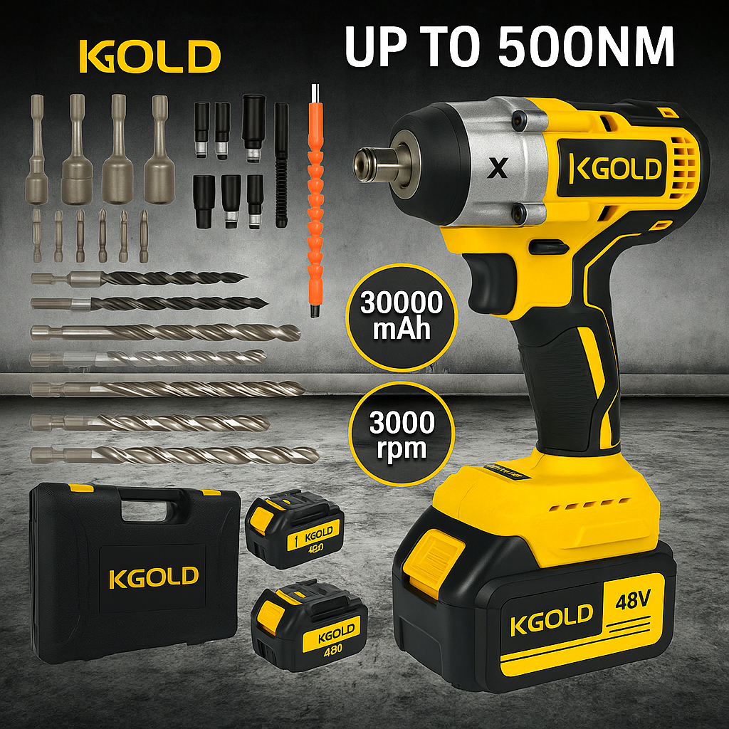 Chave de Impacto 48V Brushless Profissional Alto Torque + Furadeira Parafusadeira Bateria Recarregável 110v/220v em Oferta na Shopee