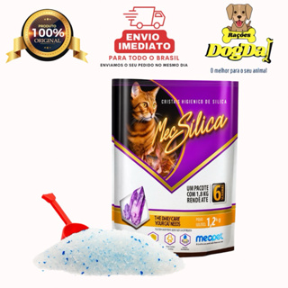Kit 2 Areia de Gato Sílica Grossa Premium 2un mec Pet 1,2kg em Oferta na Shopee
