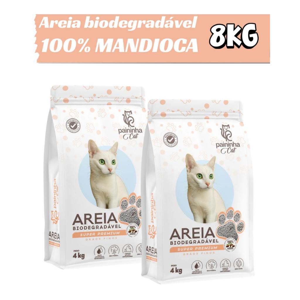 Kit 2 Areia Para Gato Biodegradável 100% Natural - Paininha Cat em Oferta na Shopee