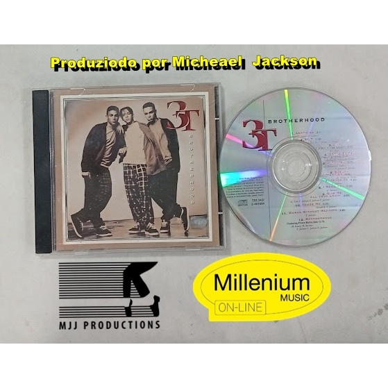 CD 3T  Brotherhood *Produção de Michael Jackson* 1995 Original Gravadora Colecionador  Ótimo Estado