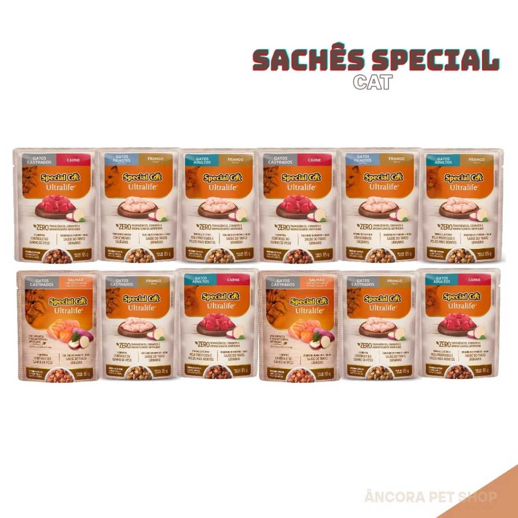 Kit Sachê Special Cat 85g - Escolher em Oferta na Shopee