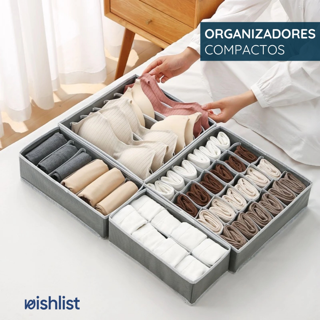 Kit 4 Colmeia Organizadora Para Gavetas Guarda-Roupas