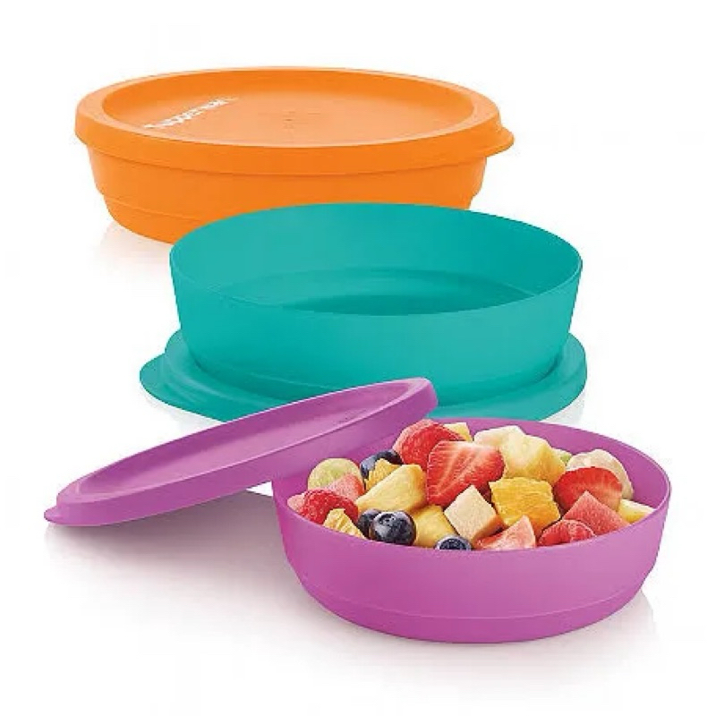 Refri Line redondo Tupperware cores sortidas
