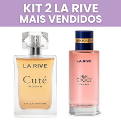 Kit 2 La Rive Feminino Cute e Her Choice Perfume De Mulher Para Noite Dia a Dia