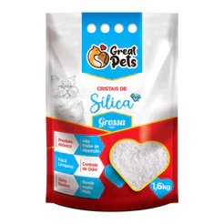 Areia Higiênica Silica Grossa Great Pet 1,6 kg