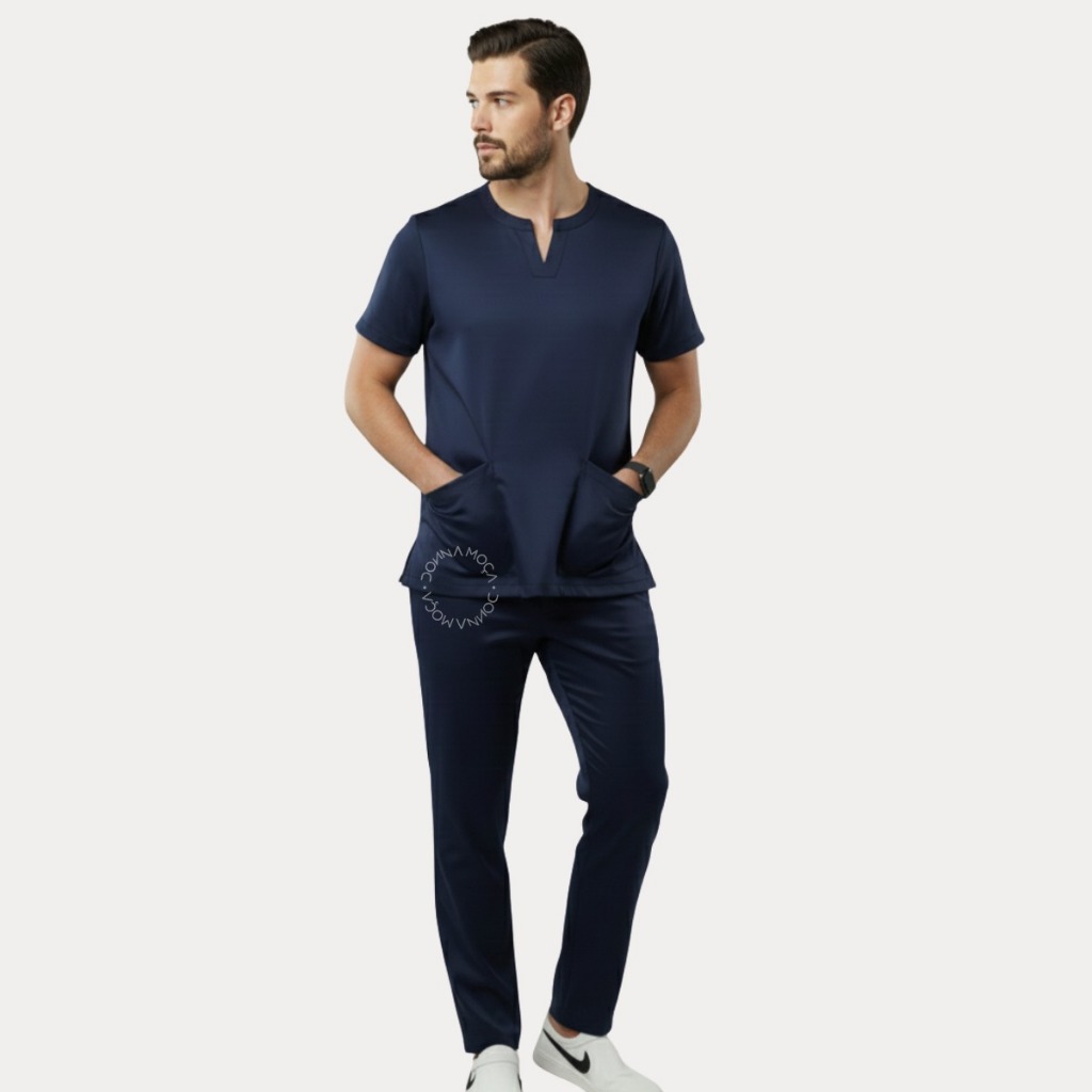 Conjunto Uniforme Hospitalar Scrub Plus Size Privativo Masculino -Israel em Oferta na Shopee
