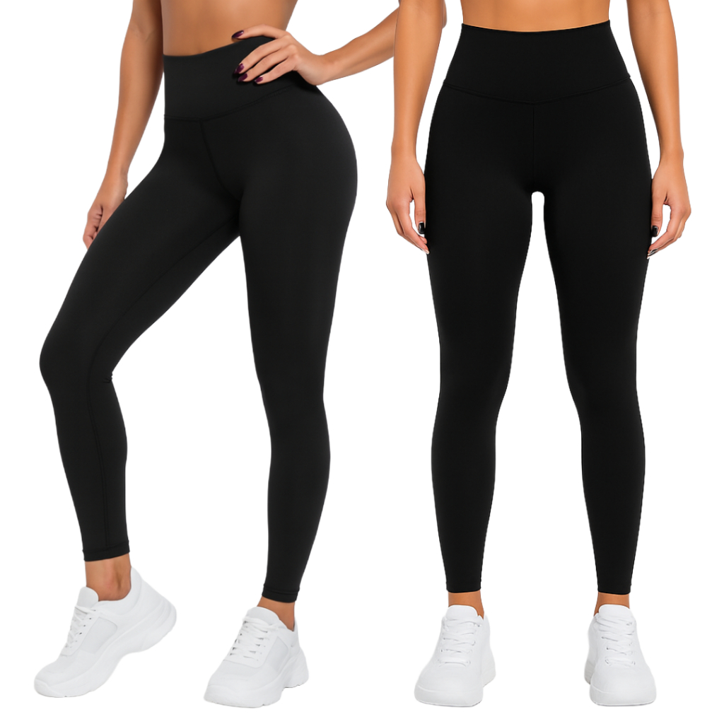 Calça Legging Feminina Fitness Cintura Alta Levanta Bumbum, Zero Transparência e Costura Reforçada