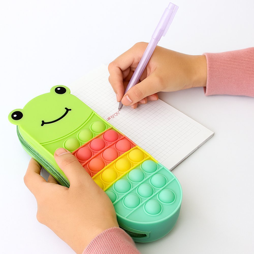 Estojo Escolar Infantil Animais Divertidos Coloridos Bolsa Material Escolar Sortido