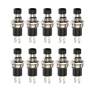 Interruptor Chave Push-Button N/F 2t Sem trava Preta em Oferta na Shopee