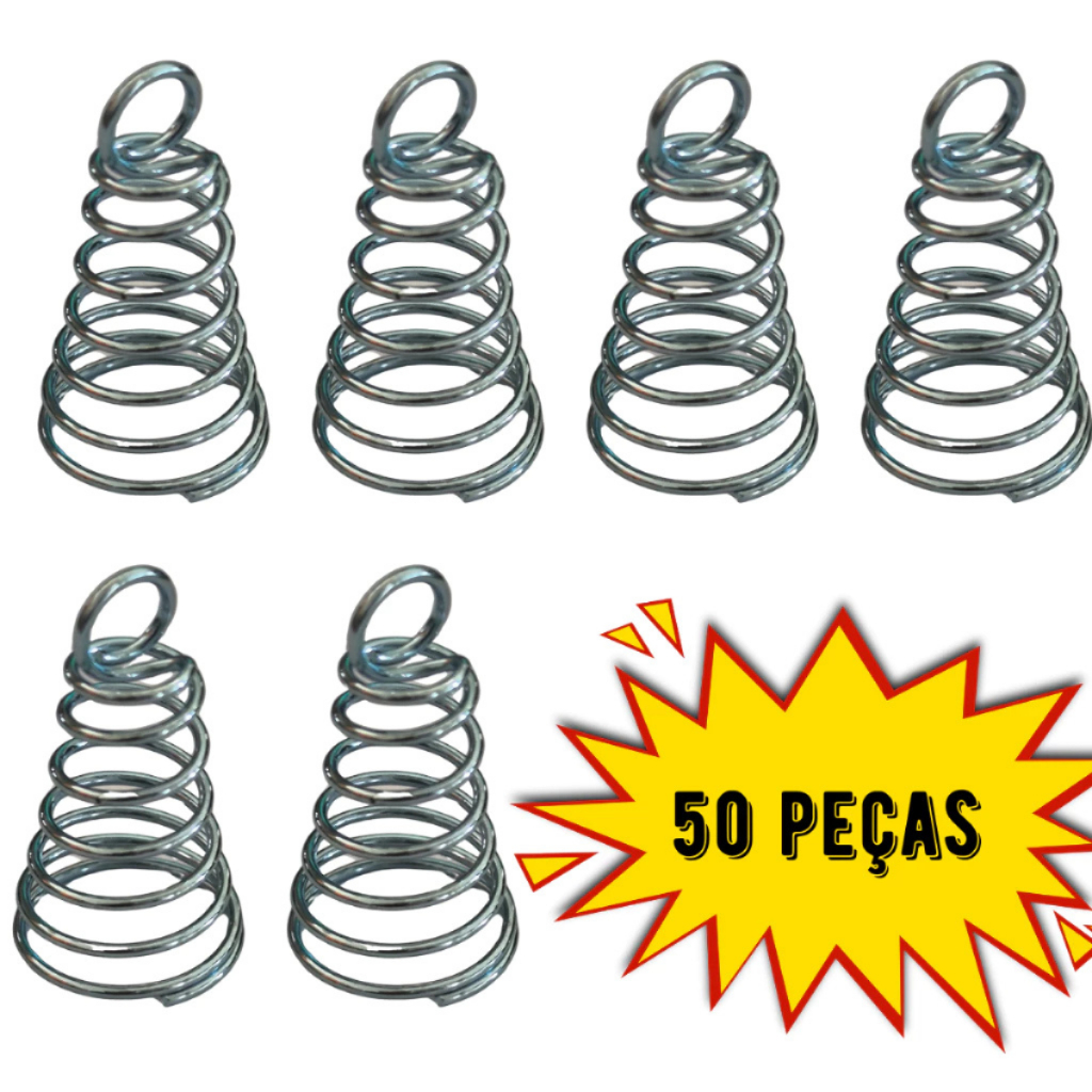 Kit De Mola Para Chuveirinho Metal N°1 C/50 Unidades Pesca em Oferta na Shopee